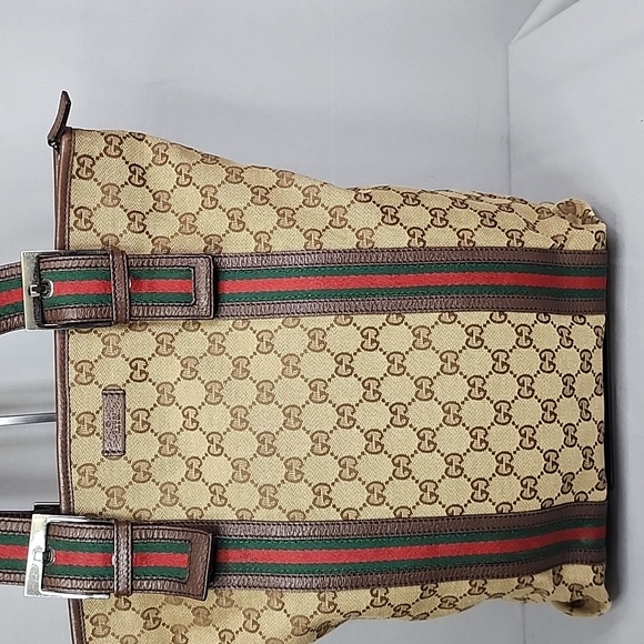 ✨️GUCCI GG Canvas Web Belted Handle Tall Tote Bag - Picture 4 of 16